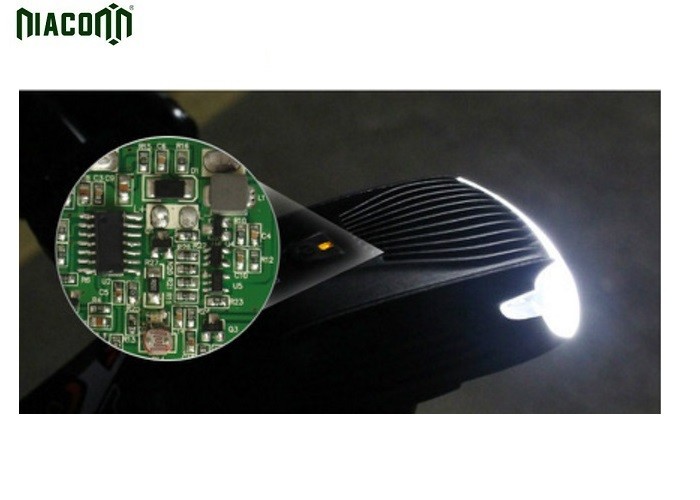 LED USB Bike Front Light Stvzo Standard Aluminum Design With IPX5 Waterproof
